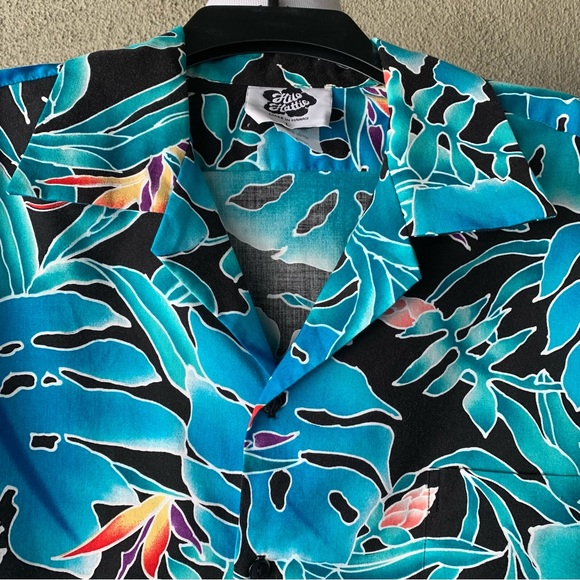 🌴”Hilo Hattie” Men’s Hawaiian Aloha Camp Shirt size L - Picture 4 of 10